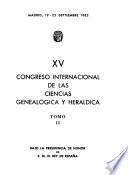 XV Congreso Internacional de las Ciencias Genealógica y Heráldica