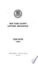 Yearbook - New York County Lawyers' Association