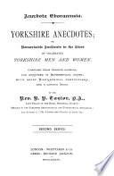 Yorkshire Anecdotes
