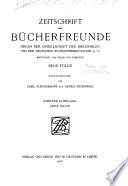 Zeitschrift für Bücherfreunde