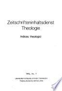 Zeitschrifteninhaltsdienst Theologie
