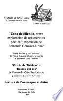 Zona de silencio, breve exploración de una escritura poética
